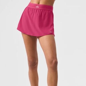 Alo match point skirt in pink summer crush